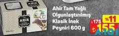 AHİR TAM YAĞLI OLGUNLAŞTIRILMIŞ KLASİK İNEK PEYNİRİ 600 G